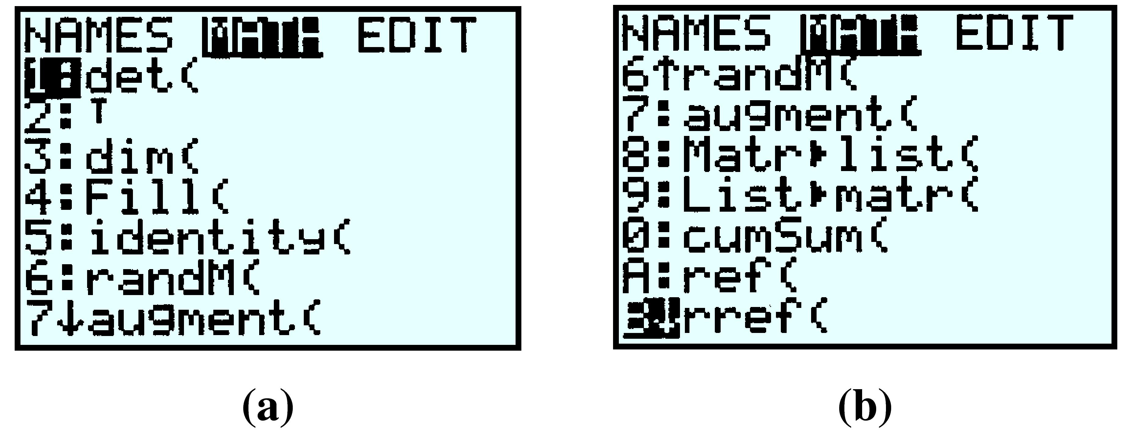 GC windows to manipulate a matrix